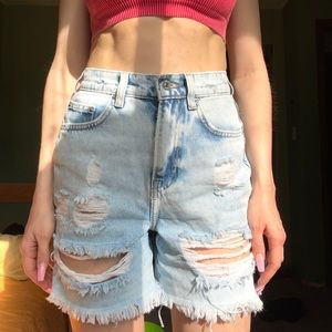 High waisted shorts
